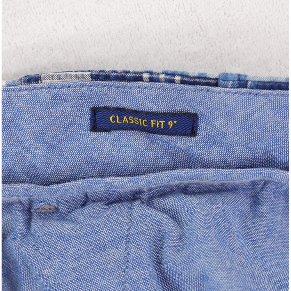 Polo Ralph Lauren Indian Madras Patchwork Shorts Mens 36 Blue Plaid Bandana - Picture 7 of 11